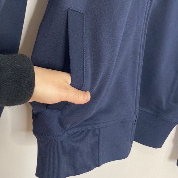 New Hackett Hoodie Youth 15 16 Navy Blue Rally Full Zip Sweatshirt Union Jack - Picture 5 of 14